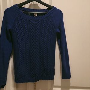 J Crew Cotton Indigo Sweater